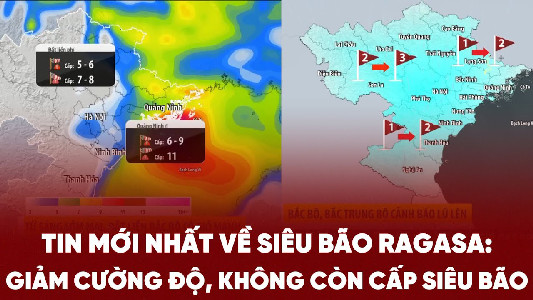 Tin mới nhất về siêu bão Ragasa: Giảm cường độ, không còn cấp ...