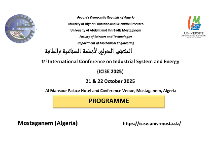 (PDF) ICISE 2025 Program Mostaganem (Algeria)