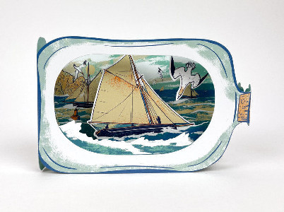 Boat in a Bottle - 3D Greeting Card – Lime Tree Design