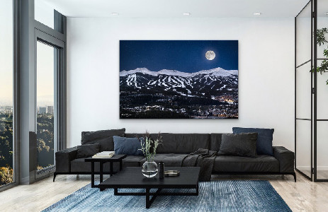 Breckenridge Ski Resort Night Sky Full Moon Photo - Colorado ...