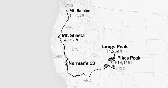 Kilian Jornet Set Out to Summit 72 of America's Tallest Peaks — in ...