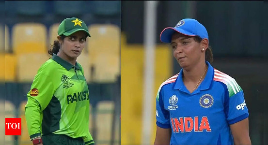 Pakistan bowler gives 'death stare' to India skipper; Harmanpreet ...