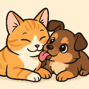 kitten&puppy are a life